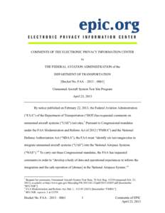 Crime prevention / Privacy / Signals intelligence / Law enforcement / Unmanned aerial vehicle / Surveillance / Internet privacy / Electronic Privacy Information Center / Mass surveillance / Security / National security / Ethics