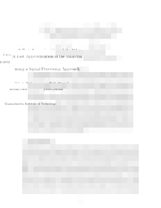 A Fast Approximation of the Bilateral Filter using a Signal Processing Approach Sylvain Paris Fr´edo Durand