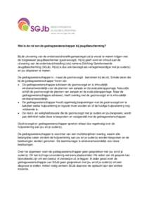 Wat is de rol van de gedragswetenschapper bij jeugdbescherming?  Bij de uitvoering van de ondertoezichtstellingsmaatregel zal je vooral te maken krijgen met de toegewezen jeugdbeschermer (gezinsvoogd). Hij/zij geeft vorm