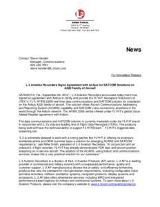 Microsoft Word - AP-AR-L-3 and FLYHT SatCom agreement with Airbus_FINAL_Sep24_2012_.doc
