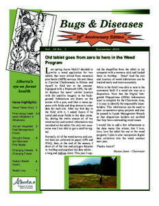 Bugs and Diseases December 2009