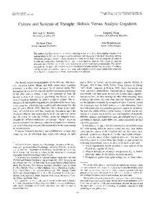 Behavioural sciences / Cognition / Neuroscience / Belief / Social psychology / Richard E. Nisbett / Fundamental attribution error / Cognitive science / Cognitive bias / Science / Behavior / Mind