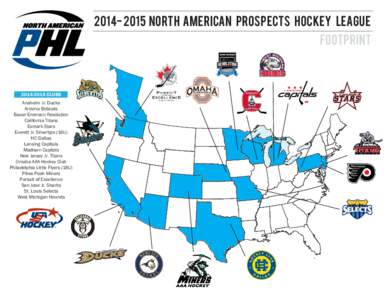 [removed]north american prospects hockey league footprint[removed]CLUBS Anaheim Jr. Ducks Arizona Bobcats