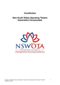 Constitution New South Wales Operating Theatre Association Incorporated. th