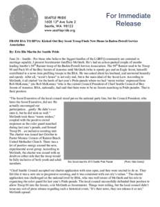 Boy Scouts of America / American nationalism / Eagle Scout / Scout Leader / Boy Scouting / Boy Scouts of America membership controversies / Scouting in the United States / Outdoor recreation / Recreation / Scouting