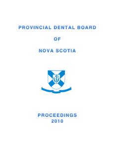 2010 BOARD PROCEEDINGS  INDEX Report of the Chair  Report of the Registrar
