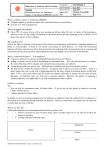 Pregnancy / Childbirth / Fertility / Caesarean section / Labor induction / Rupture of membranes / Rupture / Premature rupture of membranes / ICD-10 Chapter XV: Pregnancy /  childbirth and the puerperium / Medicine / Obstetrics / Reproduction