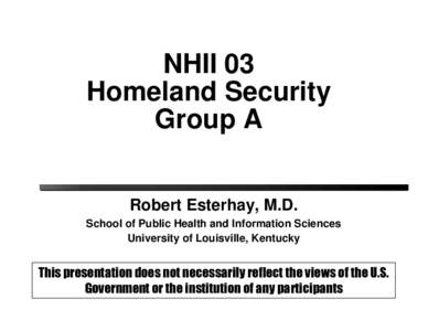 Microsoft PowerPoint - Homeland Security A NHII 03.ppt
