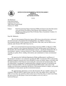 National Environmental Policy Act / Council on Environmental Quality / United States Environmental Protection Agency / Environmental impact statement / Environmental quality / Folsom Lake / Folsom Powerhouse State Historic Park / Impact assessment / Environment / Earth