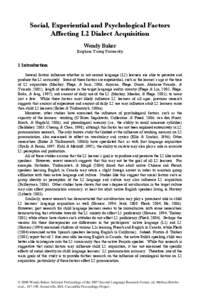 Phonology / Language / Second language / Accent / Speech perception / Language attrition / Second language phonology / Linguistics / Language acquisition / Sociolinguistics