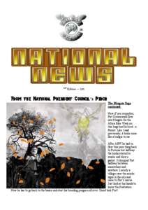 3nd  Edition – 2011 From the National President Council’s Perch The Margate Saga