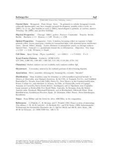 Sulfide minerals / Metal halides / Silver compounds / Chlorargyrite / Bromides / Iodargyrite / Silver iodide / Acanthite / Bromargyrite / Chemistry / Halide minerals / Crystallography