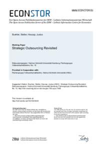 econstor  www.econstor.eu Der Open-Access-Publikationsserver der ZBW – Leibniz-Informationszentrum Wirtschaft The Open Access Publication Server of the ZBW – Leibniz Information Centre for Economics