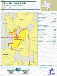 Frio River South RG3D Dimmit & Zavala Counties, TX ~123.1 mi² Bin Size: Nominal Fold: