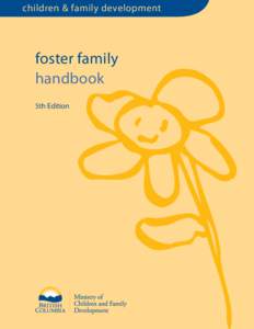 children & family development  foster family handbook 5th Edition