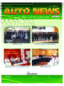 June - JulyVol. 7 No. 31 Automotive Component Manufacturers Association of India