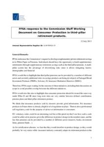 Institutional investors / Economics / Solvency II Directive / Insurance / Consumer protection / Pension / The Fourth Pillar / Geneva Association / Financial economics / Investment / Financial institutions