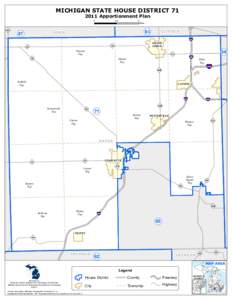 MICHIGAN STATE HOUSE DISTRICT[removed]Apportionment Plan 0 66