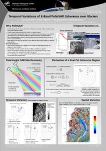 Snow / Radar / Observational astronomy / Geodesy / Geophysical survey / Interferometric synthetic aperture radar / Coherence / Glacier / Interferometry / Physics / Atmospheric sciences / Meteorology