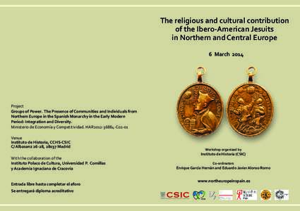 The religious and cultural contribution of the Ibero-American Jesuits in Northern and Central Europe 6 MarchProject