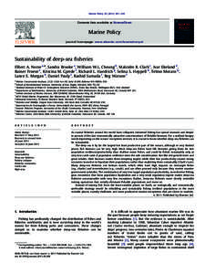 Marine Policy[removed]–320  Contents lists available at ScienceDirect Marine Policy journal homepage: www.elsevier.com/locate/marpol