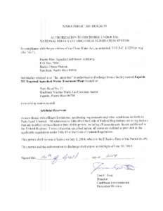 United States Environmental Protection Agency / Earth / Environmental science / Aquatic ecology / Discharge Monitoring Report / Clean Water Act / Puerto Rico Environmental Quality Board / Effluent limitation / Title 40 of the Code of Federal Regulations / Water / Environment / Water pollution