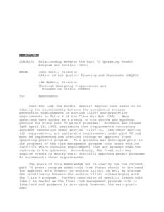 99th United States Congress / Emergency Planning and Community Right-to-Know Act / Process safety management / Prevention / Clean Air Act / Regulatory compliance / Title 40 of the Code of Federal Regulations / United States Environmental Protection Agency / Safety / Environment of the United States