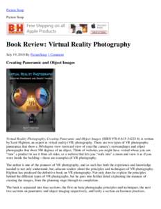 Book Review: Virtual Reality Photography | Picture Soup