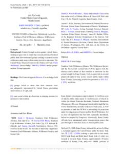 Kane County, Utah v. U.S., 597 F.3d[removed]Fed.R.Serv.3d[removed]F.3d 1129 United States Court of Appeals, Tenth Circuit.