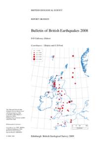 Kent earthquake / Richter magnitude scale / Earthquake / Lincolnshire earthquake