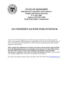 Microsoft Word - Application for Auctioneers License.doc