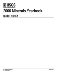 Economy of North Korea / North Korea / Materials science / Tanchon / Hyesan / Coal / Iron ore / Mining / Graphite / Economic geology / Matter / Chemistry