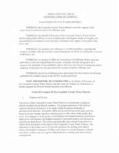 COASTSIDE COUNTY WATER DISTRICT  WHEREAS, the Catside County Water District needs the support of h c community it s e w s in order to bc effective; and  WHEREAS, the Board of Directors of the Coastside County Water Distr