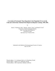 Local Magnitude Determinations for Intermountain Seismic Belt Earthquakes from Broadband Digital Data