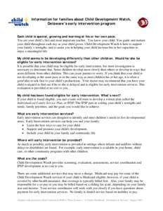 Individual Family Service Plan / Child care / Education / Individuals with Disabilities Education Act / Health / Medicine / Lifestart / Special education in the United States / Child development / Early childhood intervention