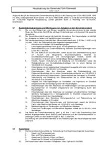 Hauptsatzung der Gemeinde Fürth/Odenwald Seite 1 von 4 Aufgrund des § 6 der Hessischen Gemeindeordnung (HGO) in der Fassung vom[removed]GVBl. 1992
