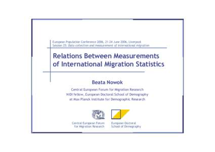 Human geography / Science / Bird migration / Immigration / Net migration rate / International migration / Migration / Demography / Population / Human migration