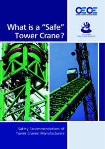 What is a “Safe” Tower Crane ? Safety Recommendations of Tower Cranes’ Manufacturers
