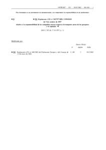 1997R2027 — ES — [removed] — [removed] — 1 Este documento es un instrumento de documentación y no compromete la responsabilidad de las instituciones ►B  ►M1 Reglamento (CE) no[removed]DEL CONSEJO