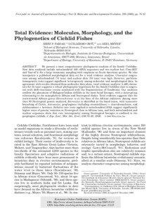 Maximum parsimony / Lineage / Guan / Paratilapia / Phylogenetics / Cichlid / Phylogenetic tree