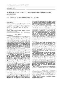 British Journal of Anaesthesia 1993; 71: [removed]CASE REPORT