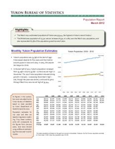 Yukon Bureau of Statistics 2 ÷  9