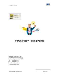 Microsoft Word - APWI IPDSXpress Talking Points.doc