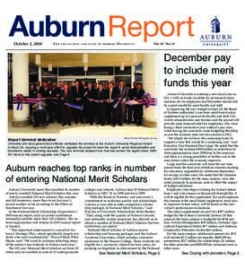 AuburnReport October 1, 2010 For  t h e f a c u l t y a n d s t a ff o f