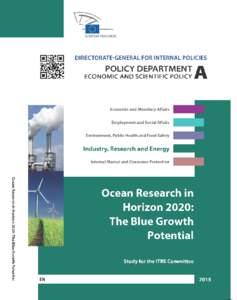 Ocean Research in Horizon 2020: The Blue Growth potential