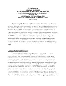 Water pollution / Water law in the United States / Lead and copper rule / Safe Drinking Water Act / United States Environmental Protection Agency / Tap water / Lead poisoning / Lead / Drinking water / Water supply and sanitation in the United States / Environment / Water