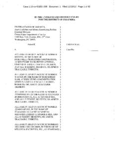 Case  Document 1 Filed[removed]Page 1 of 42 IN THE UNITED STATES DISTRICT COURT THE DISTRICT OF COLUMBIA