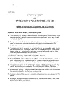 Economy / Employment / Human resource management / Business / Job evaluation / Arbitration / Arbitral tribunal / Equal pay for equal work / South African labour law