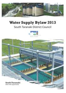 WATER SUPPLY BYLAW 2013 SOUTH TARANAKI DISTRICT COUNCIL 1.0 Title 1.1