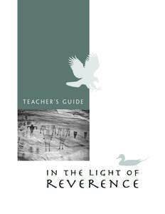 Teacher’s Guide  in the light of re v e re n c e